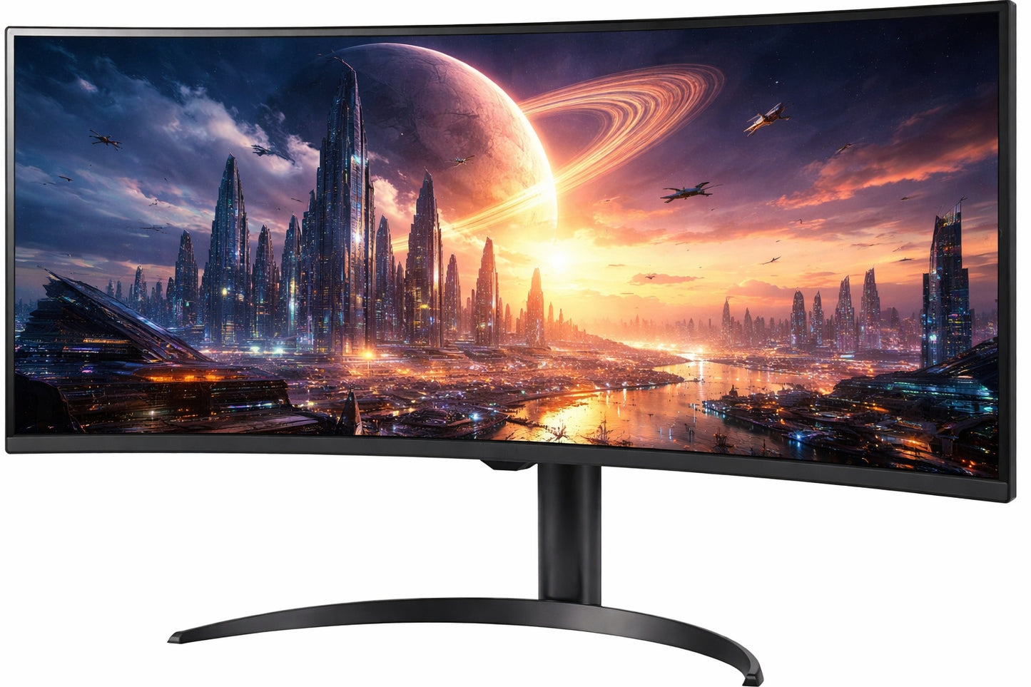 LG 34" WQHD 100Hz 5ms Smart Monitor with HDR10 (HDMI, USB-A) Black 34SR65QC