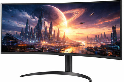 LG 34" WQHD 100Hz 5ms Smart Monitor with HDR10 (HDMI, USB-A) Black 34SR65QC