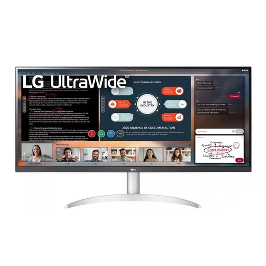 LG 34” UltraWide FHD FreeSync Monitor with HDR 2560x1080 Black 34WP50S-W.AUS