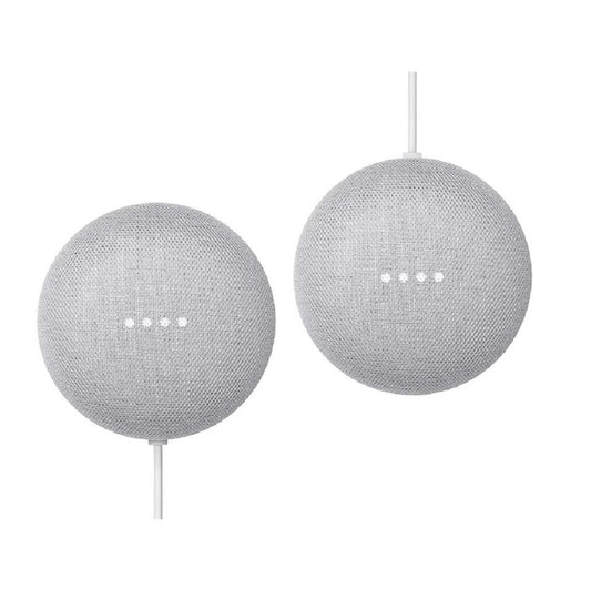 Google Nest Mini Smart Speaker 2-pack - Chalk GA00638-2PK-BJ