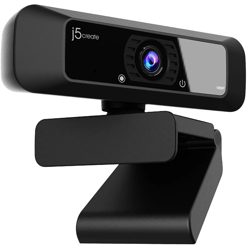 j5create USB HD Webcam 1080p with 360° Rotation - Black JVCU100