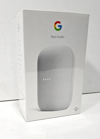 Google Nest Audio Smart Speaker Chalk Color GA01420-US - 2-pack