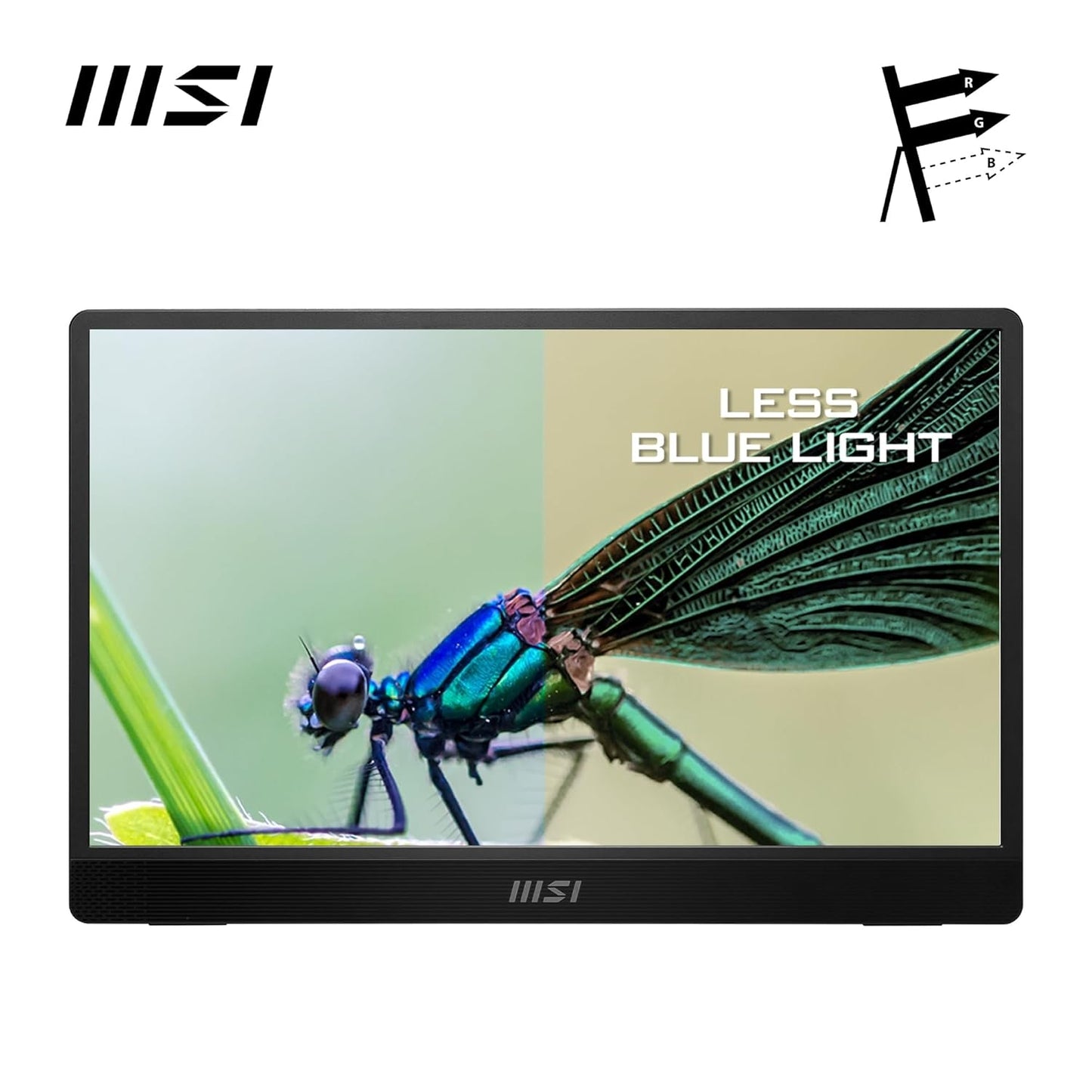 MSI 16" Full HD LED Monitor ProMP161E2U 1920 x 1080, 60Hz,4ms - Black/Silver PROMP161E2U