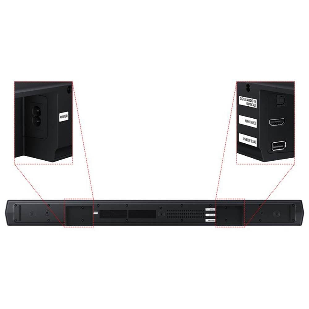 Samsung B-Series 2.1Ch DTS Virtual:X Soundbar with Subwoofer Titan Black HW-B550F/ZA