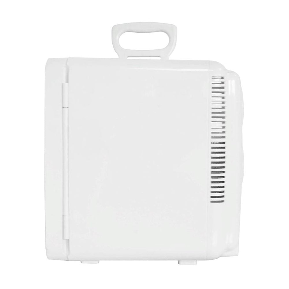 Frigidaire 9-Can/6.5L Mini Portable Fridge Lighted Mirror Door EFMIS170-WHITE, Includes 110V home power cord & 12V DC car adapter