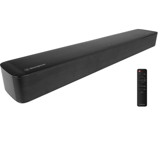 Westinghouse - 2.0 Mini Sound Bar w/ Dolby Atmos, Dolby Digital Plus, Bluetooth & Roku TV Ready - Black WS200AM