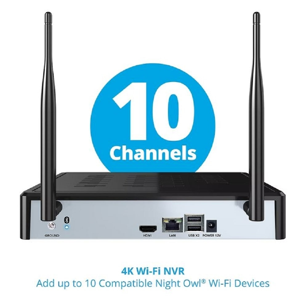 Night Owl 8-Ch 3-Camera 4K Wireless Security System 1TB HDD NVR CL-BT8WN-13L
