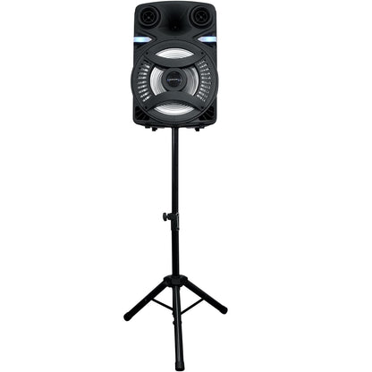 Technical Pro CLUB15 15" Rechargeable Bluetooth Speakers+Stands+Remote+Mic+Light