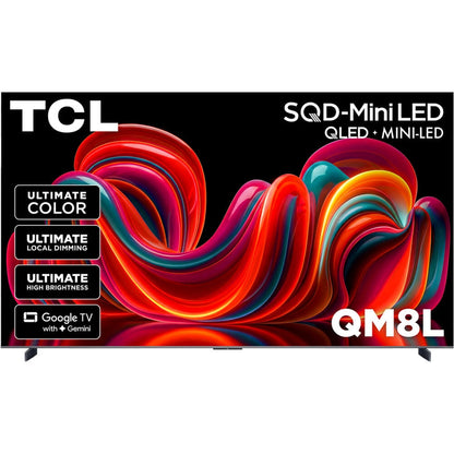 TCL 98 inch Class QM8L Series 4K SQD-Mini LED Smart Google TV 98QM8L
