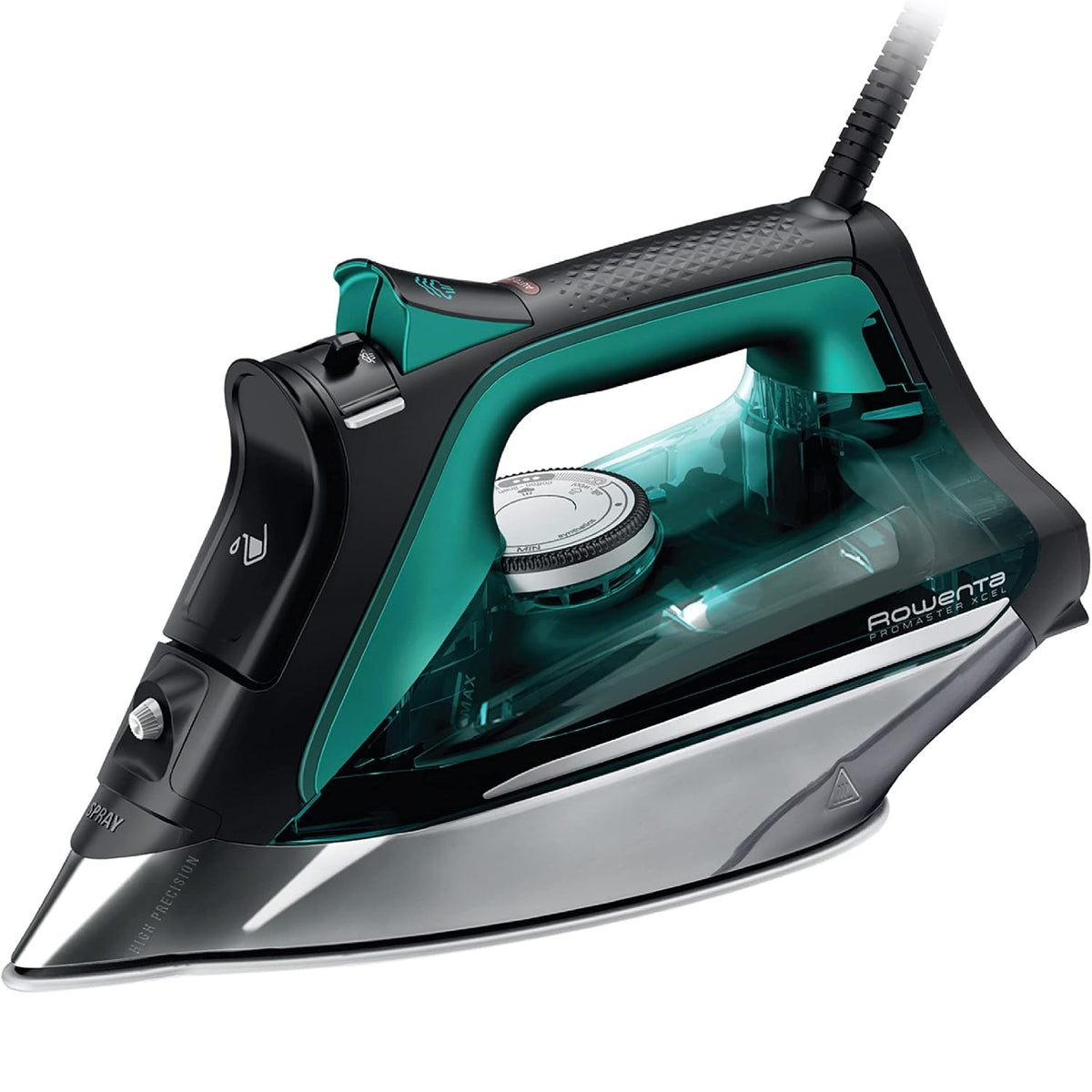 Rowenta Pro Master Stainless Steel Soleplate Steam Iron 210 g/min, 400 Microsteam Holes, 1775 Watts DW8360