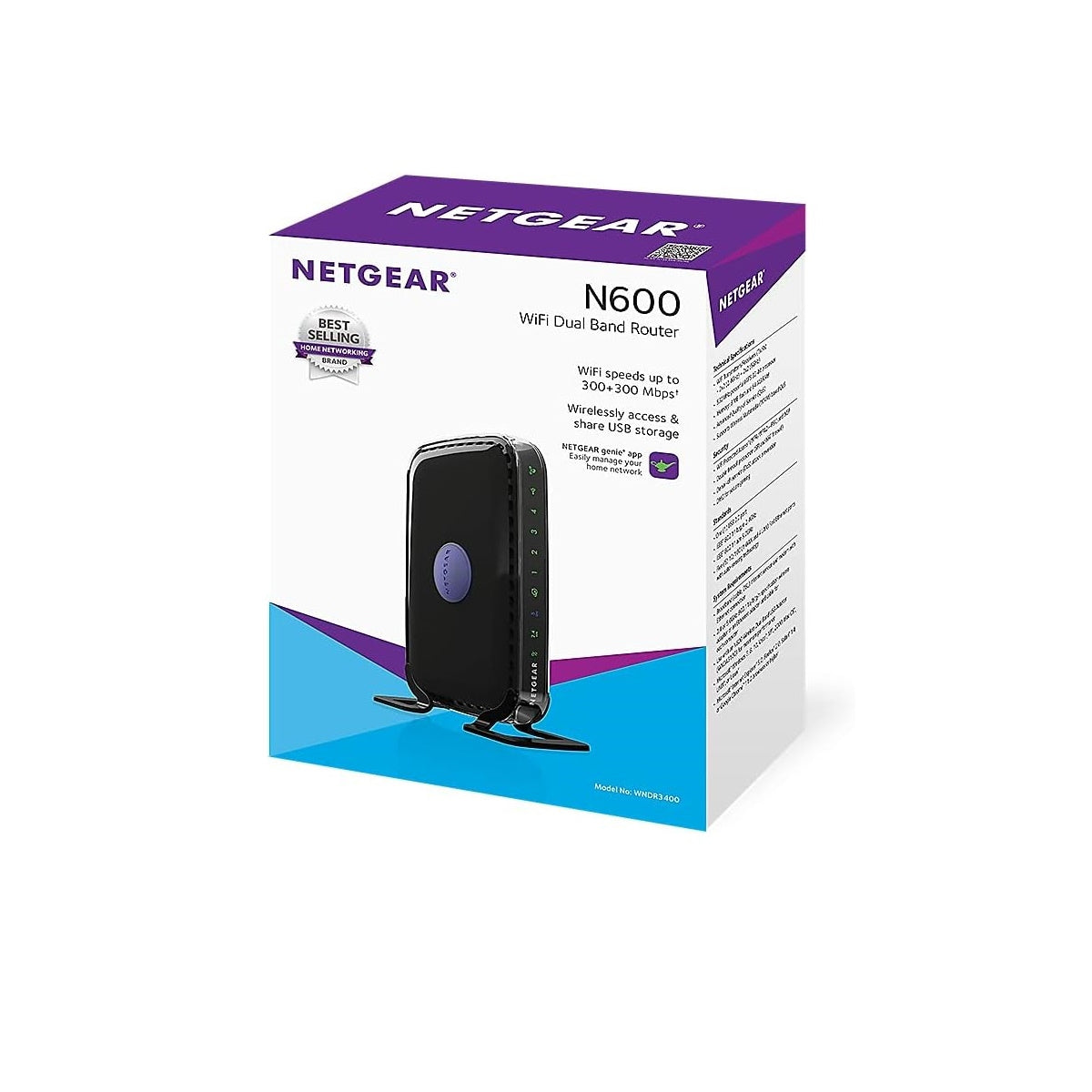 NETGEAR WNDR3400 N600 Dual Band Wi-Fi Router