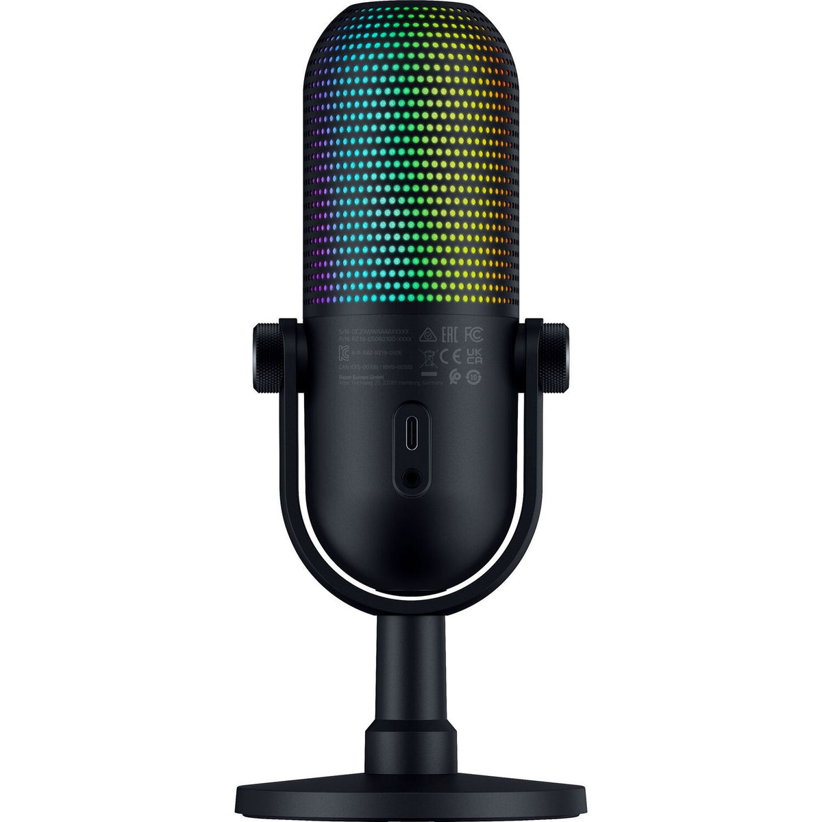 Razer - Seiren V3 Chroma Condenser USB Microphone - Black RZ19-05060100-R3U1