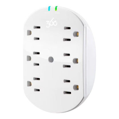 360 Electrical Habitat 2.4 6' Extension Cord with Loft 6-Outlet Surge Protector