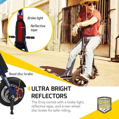 Swagtron SwagCycle SCE-1 Envy 250W Electric Bike Blue Collapsible Frame 36860-4