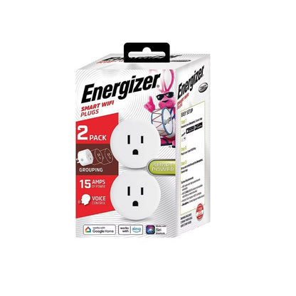 Energizer Connect Smart Wi-Fi Indoor Plug, 2 pk. EIX3-1003-PP2