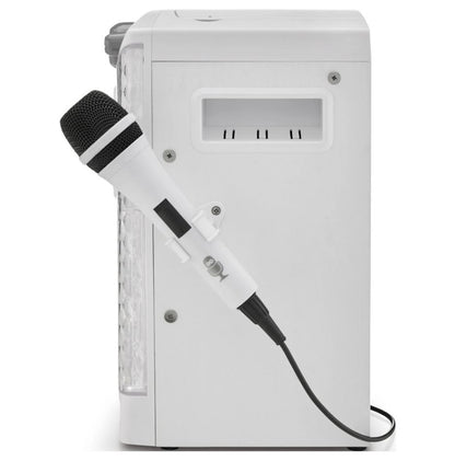 The Singing Machine SML633 Bluetooth CD+G Karaoke System, White