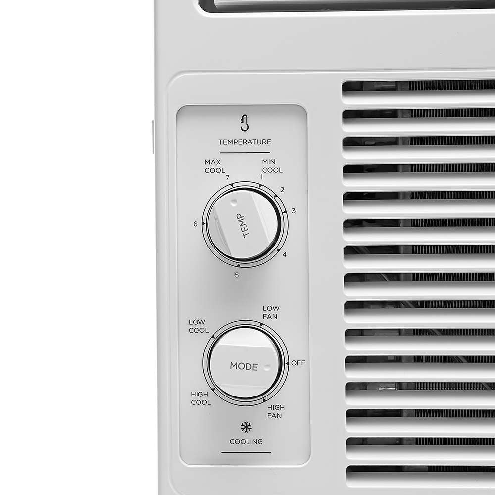 Midea 5,000 BTU DOE Window Air Conditioner, for spaces up to 150 sq. ft., Multiple Cooling Options: 2 Cooling modes - MAW05M1WWT