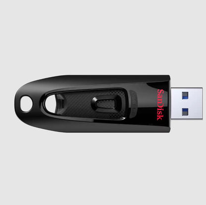 SanDisk Ultra 32GB USB 3.0 Flash Drive, Black, Up to 130MB/sec. Read Speed SDCZ48-032G