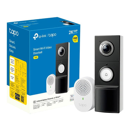 TP-LINK Tapo TD25 Video Doorbell Security Camera - Black