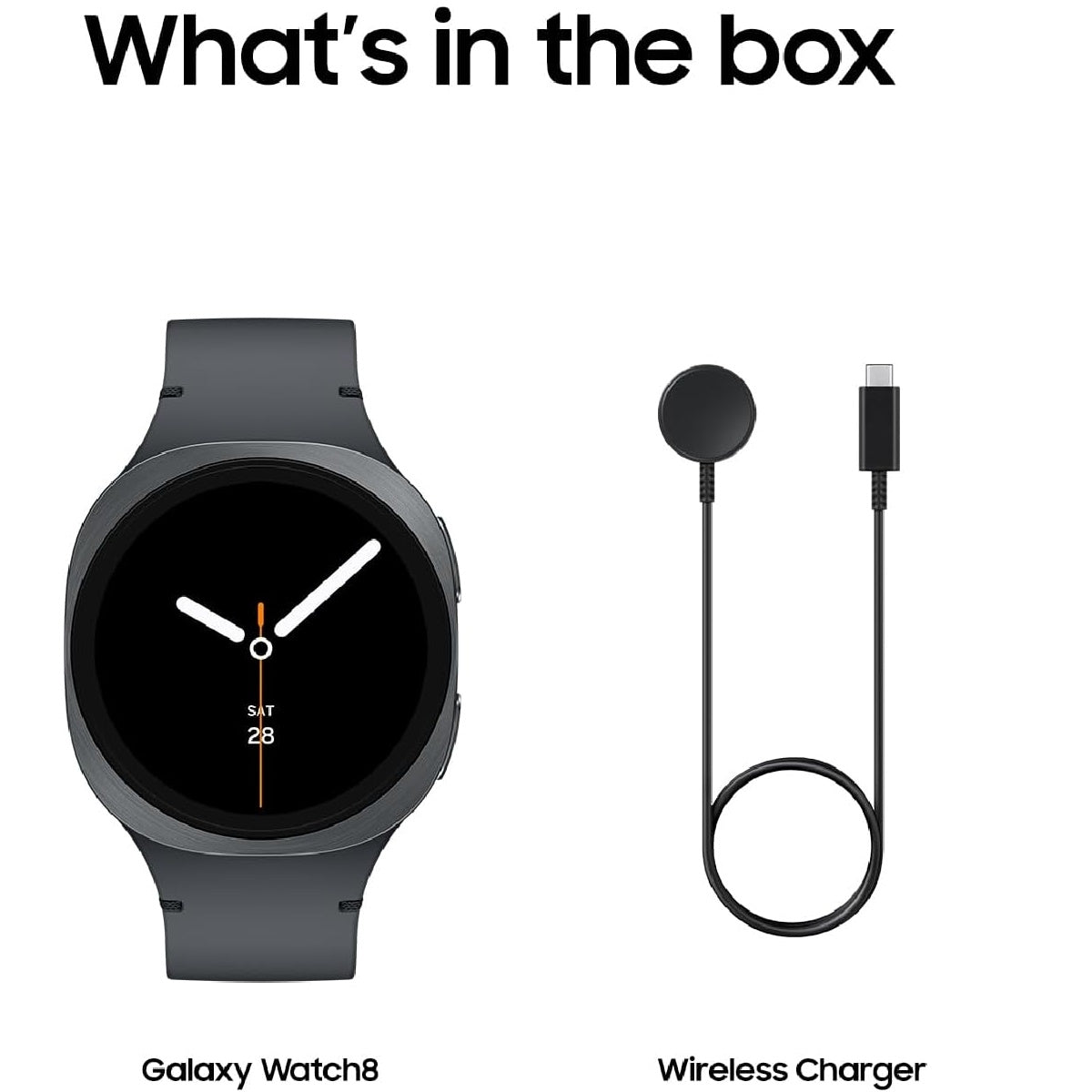Samsung Galaxy Watch8 Aluminum Smartwatch 40mm LTE Graphite (2025) SM-L325UDADXAA