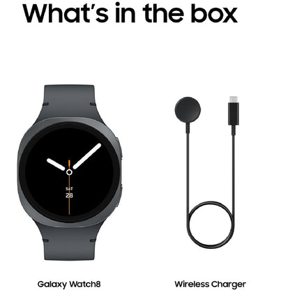Samsung Galaxy Watch8 Aluminum Smartwatch 40mm LTE Graphite (2025) SM-L325UDADXAA