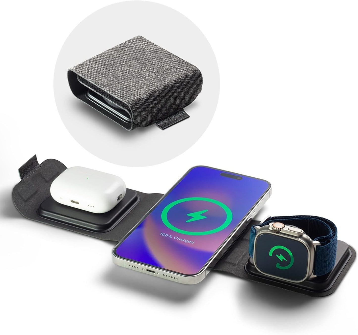 Mophie 3-in-1 Travel Charger with MagSafe WRLS-TRIFOLD-MS-WATCH-A