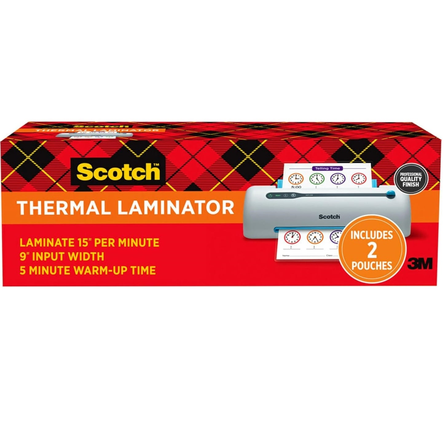Scotch TL906 Pro Thermal Laminator, 9" Width - White/Blue for Home, Office, or School