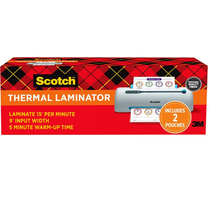 Scotch TL906 Pro Thermal Laminator, 9" Width - White/Blue for Home, Office, or School