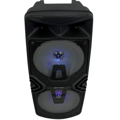 Technical Pro STAGE28 Dual 8" Rechargeable LED Bluetooth Speaker + Stand + Mic