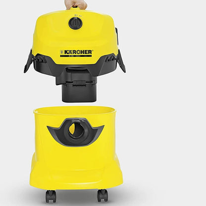 Karcher - WD 4 Wet-Dry Shop Vacuum Cleaner - with Attachments - Blower Feautre, Compact Space-Saving Design - 5.3 Gallon - 1100W