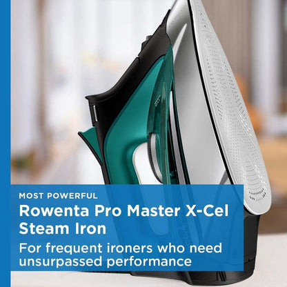 Rowenta Pro Master Stainless Steel Soleplate Steam Iron 210 g/min, 400 Microsteam Holes, 1775 Watts DW8360