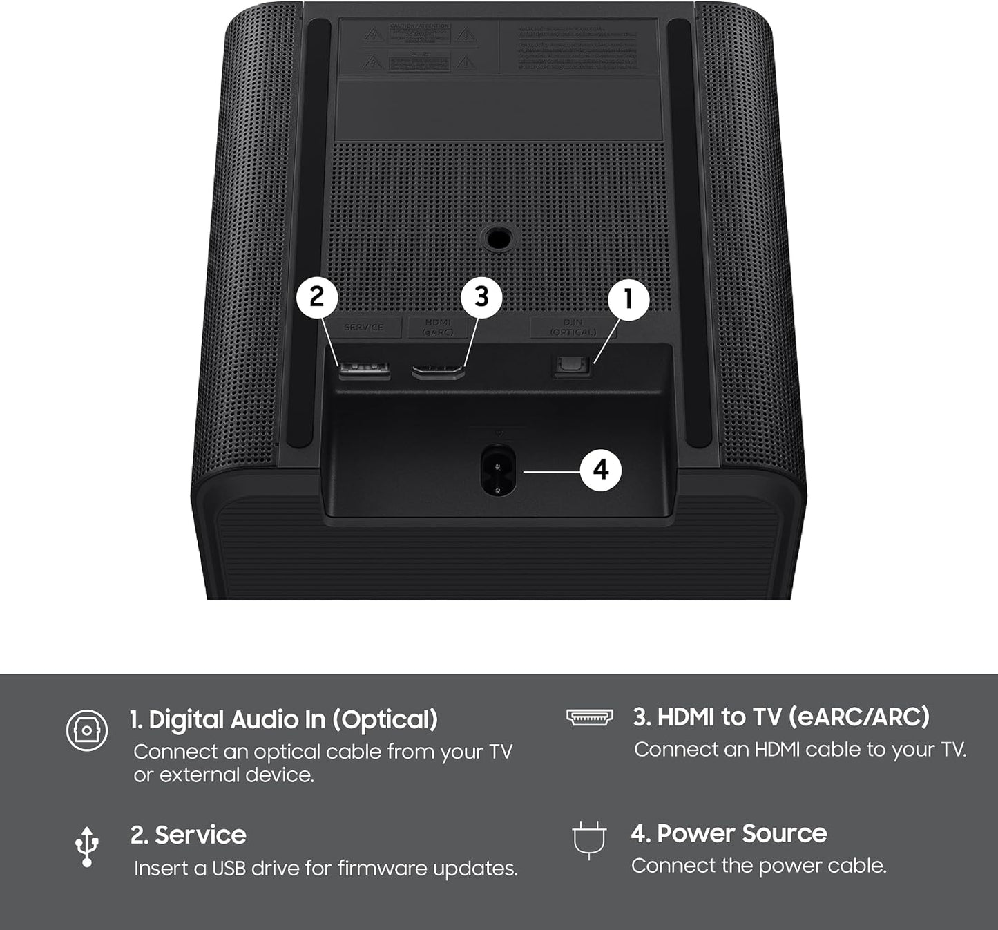Samsung - Music Studio 7 Smart Speaker 3.1.1 ch, Wireless Dolby Atmos, Q-Symphony, Wi-Fi and Bluetooth (2026) HW-LS70H