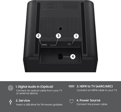 Samsung - Music Studio 7 Smart Speaker 3.1.1 ch, Wireless Dolby Atmos, Q-Symphony, Wi-Fi and Bluetooth (2026) HW-LS70H