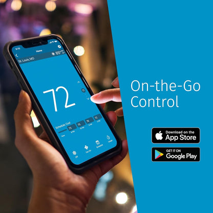 Sensi Lite ST25 Wi-Fi 7-Day Programmable Thermostat, Touchscreen Display, Data Privacy, C-Wire Not Required