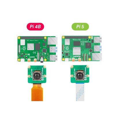 Arducam 64MP Hawkeye Ultra High-Resolution Autofocus Camera Module for Raspberry Pi 5/4B/3B+/3B/2B/A+/Zero/