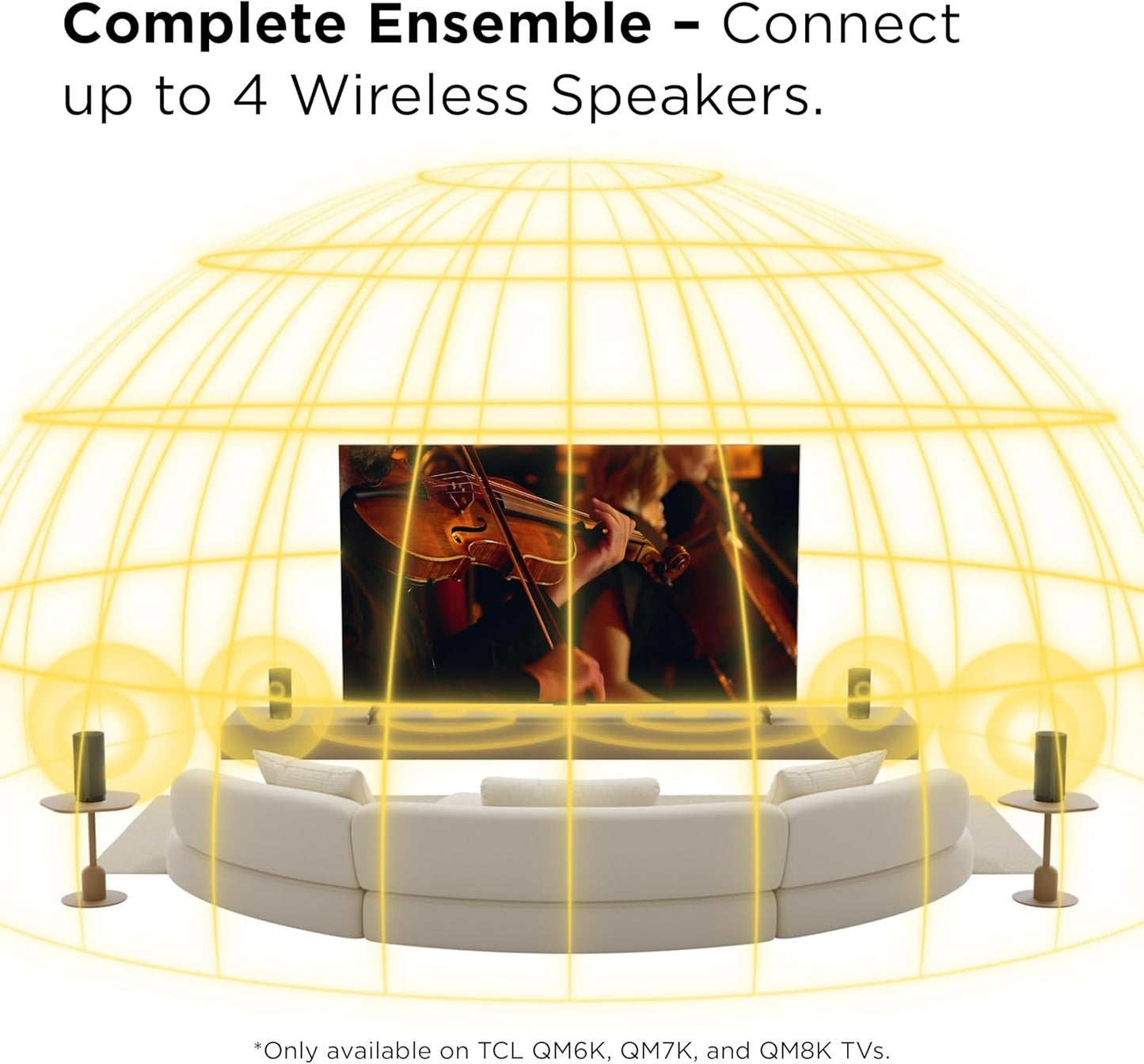 TCL Z100 Wireless Home Theater Speaker with Dolby Atmos FlexConnect Technology Black