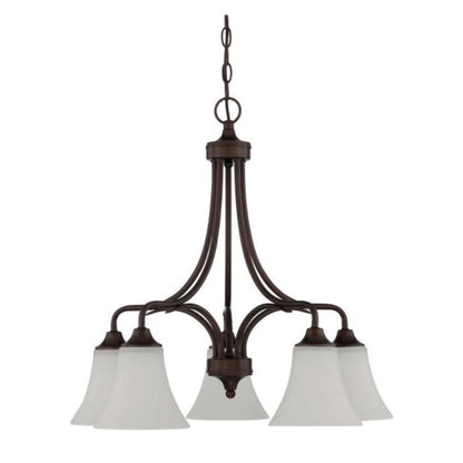 Sunset 5-Light Darby Chandelier 100W MB Provincial Bronze - F18056-64