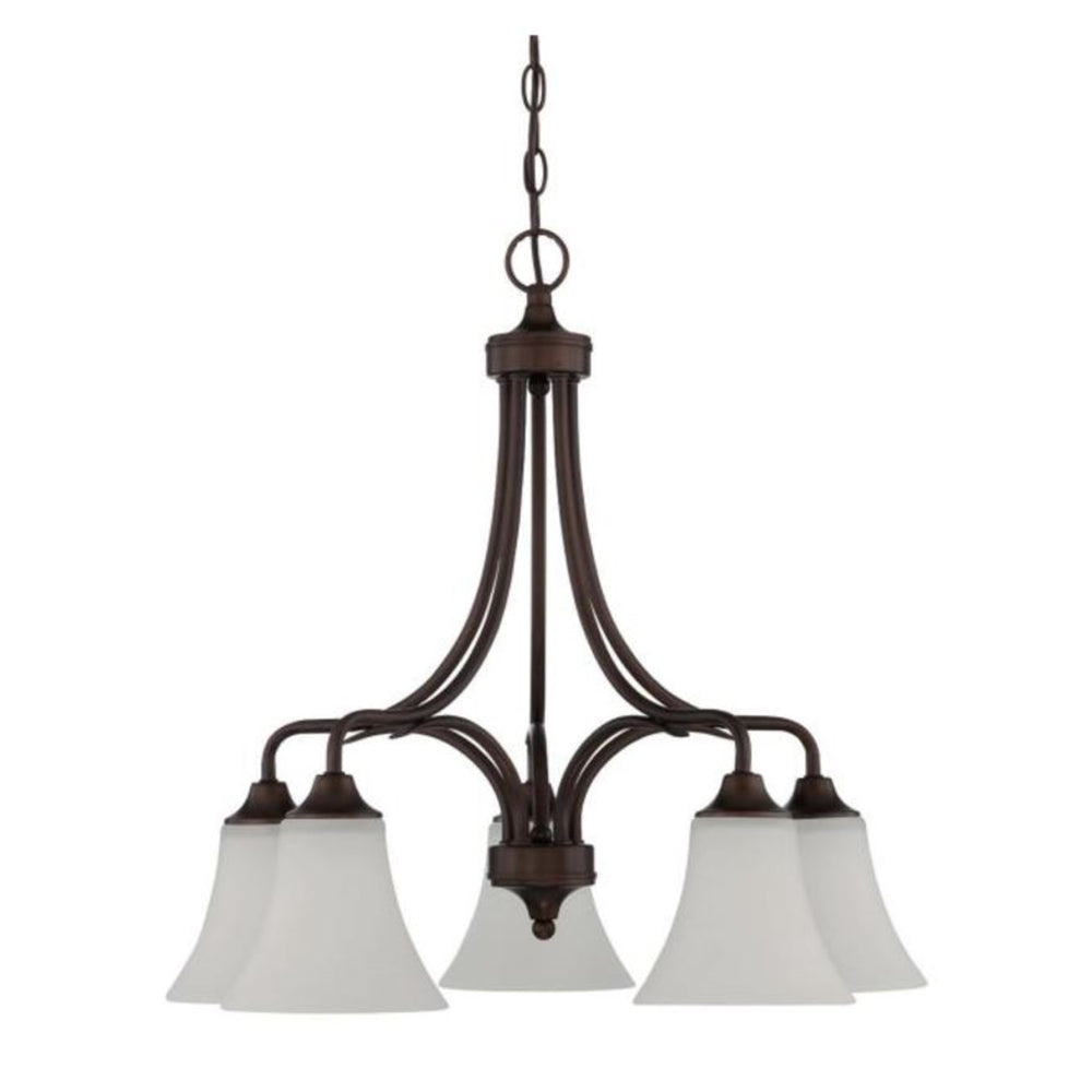 Sunset 5-Light Darby Chandelier 100W MB Provincial Bronze - F18056-64
