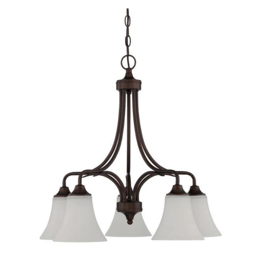 Sunset 5-Light Darby Chandelier 100W MB Provincial Bronze - F18056-64