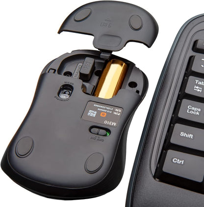 Logitech MK335 Wireless Keyboard and Mouse Combo - Black/Silver 920-008478