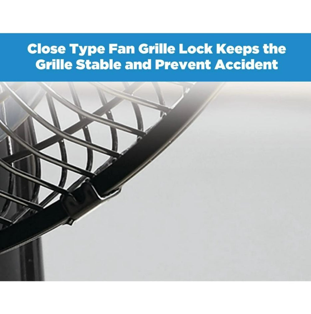 Mainstays 12" 3-Speed Oscillating Table Fan, FT30-8MBB, Black