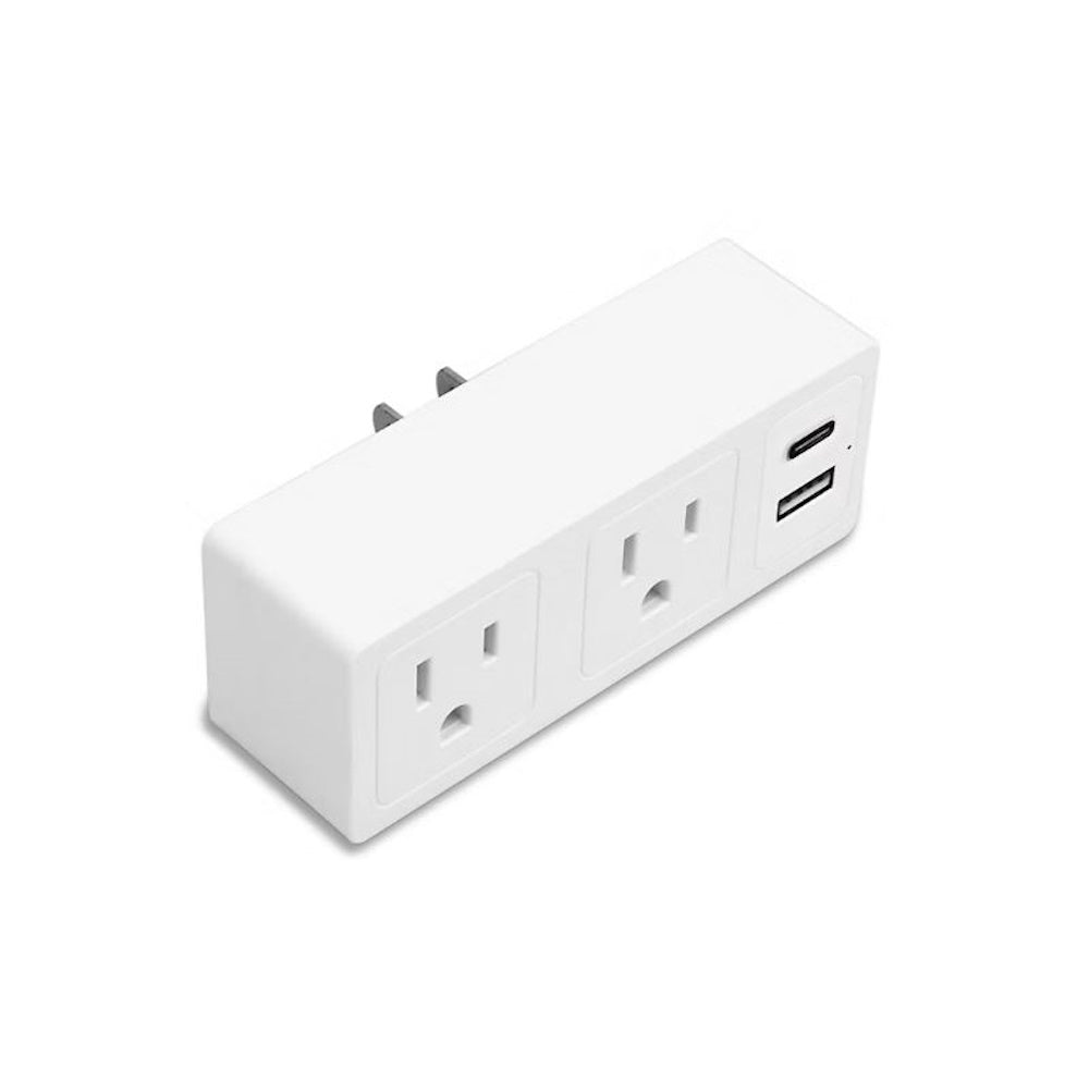 Smartpoint Wall Outlet Extender with USB, 2 Pack SPUSBCEX-BJ