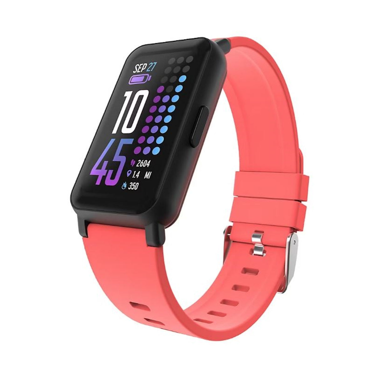 iTouch Active 4 Unisex Coral Smartwatch Fitness Tracker TC4S01-G14