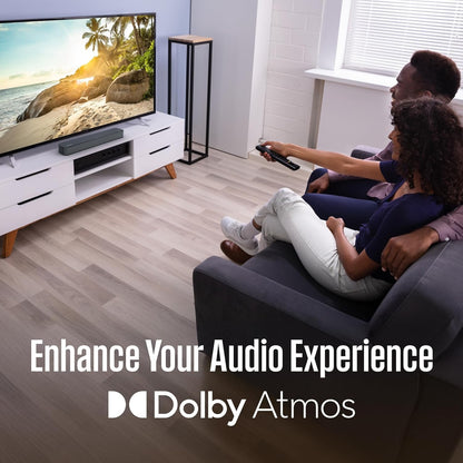 Westinghouse - 2.0 Mini Sound Bar w/ Dolby Atmos, Dolby Digital Plus, Bluetooth & Roku TV Ready - Black WS200AM