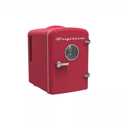 Frigidaire 6 Can Mini Personal Dorm Fridge Cooler Moonbeam EFMIS429-RED
