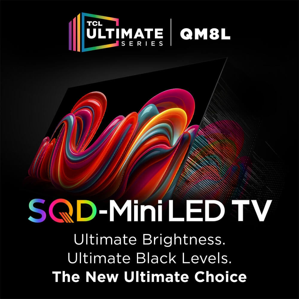 TCL 98 inch Class QM8L Series 4K SQD-Mini LED Smart Google TV 98QM8L
