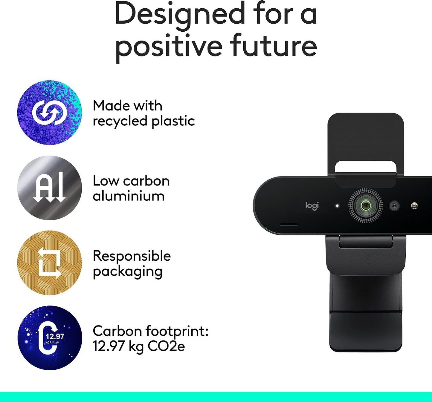 Logitech Brio Ultra 4K HD Webcam for Streaming and Meetings - Black 960-001419