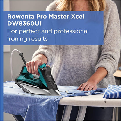 Rowenta Pro Master Stainless Steel Soleplate Steam Iron 210 g/min, 400 Microsteam Holes, 1775 Watts DW8360