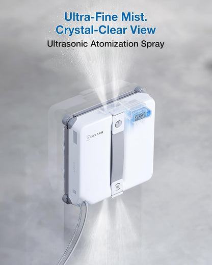 ECOVACS Robotics - WINBOT Mini2 Window Cleaning Robot, 5 Smart Modes, 10-Stage Safety