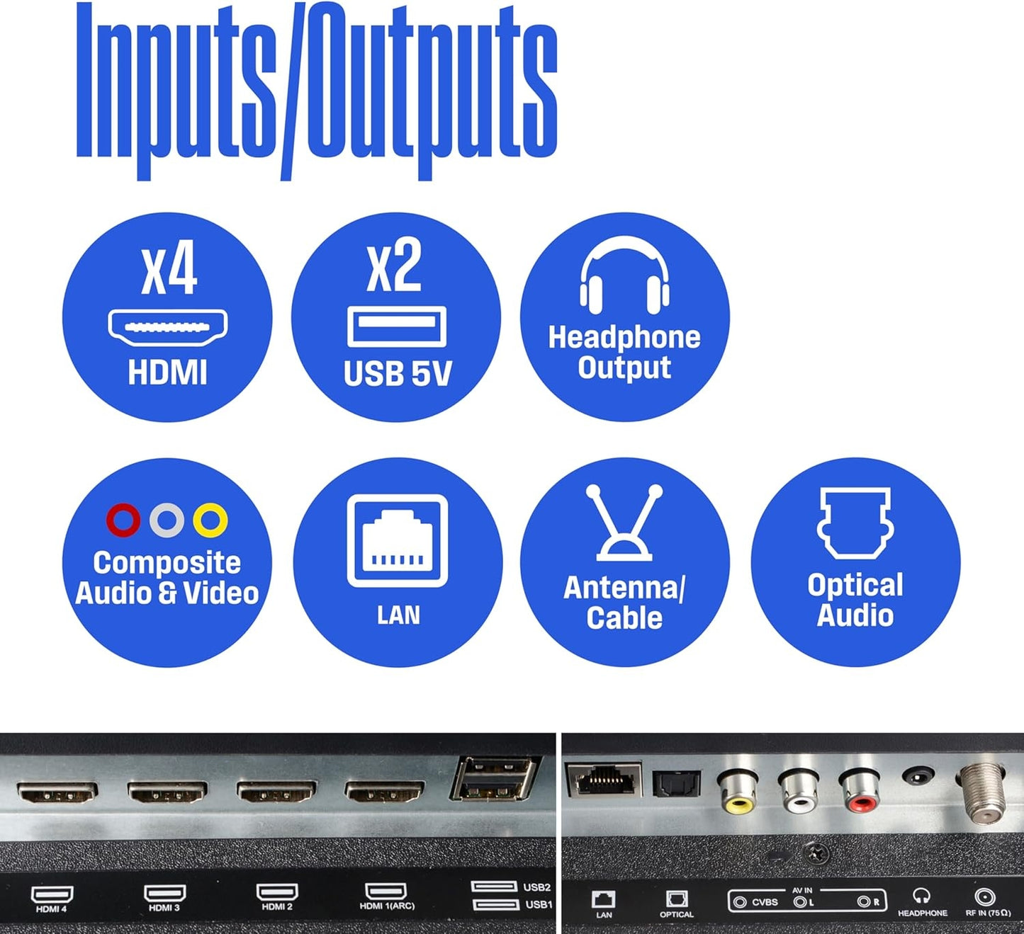 Westinghouse 50" Smart ROKU TV, 4K UHD Flat Screen, Wi-Fi, Bluetooth WR50UE4520